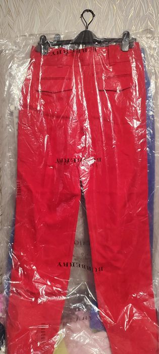 Burberry штани червоні сині. Оригінал. Розмір 12, М, 46 Високий зріст.