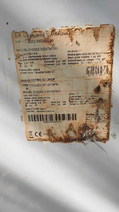 Kuchenka gazowa gaz z butli propan butan