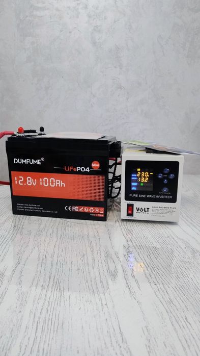 Продам комплект ДБЖ інвертор  УПС АКБ 100 Life PO4