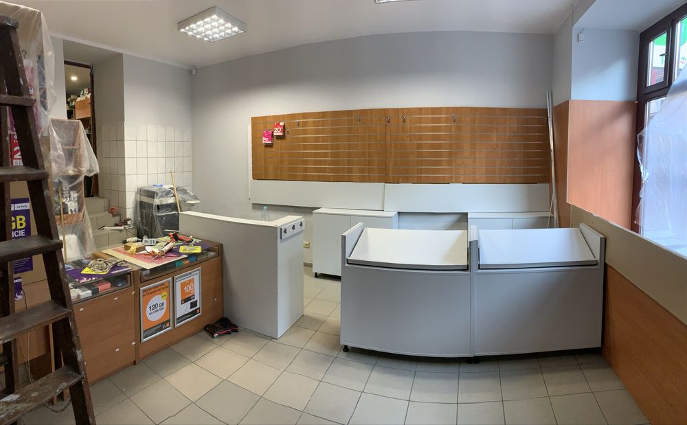 Meble sklepowe lada regał witryna gablota spacewall