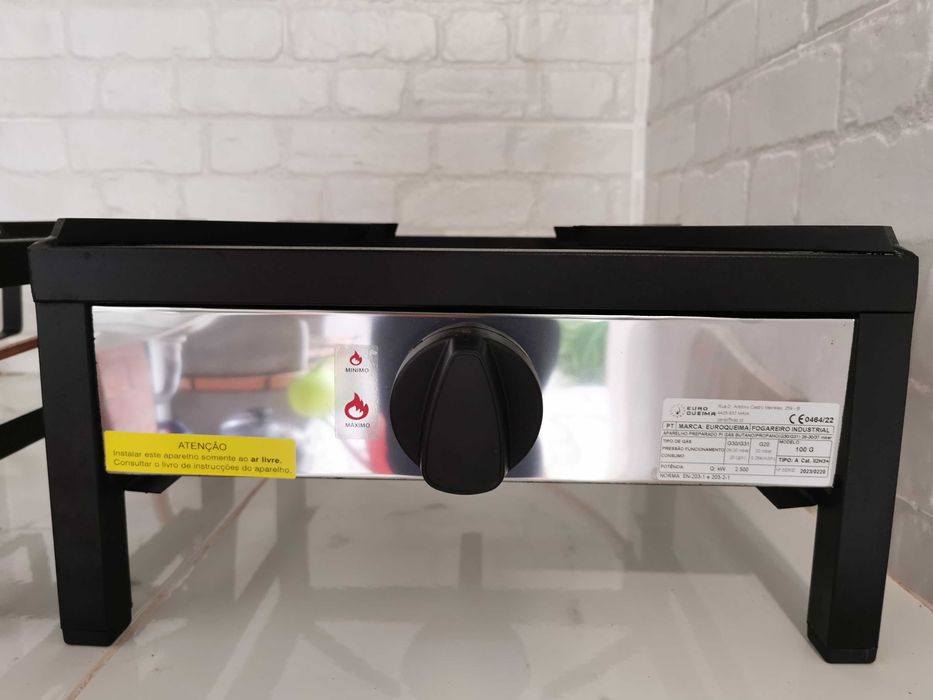 Trempe 1 boca (40x40) Euroqueima, modelo de ar livre