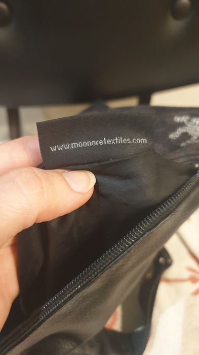 Unikatowa duza nerka eko skóra pakowna unisex Moonare hand made