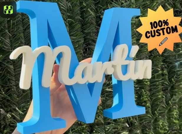Letras Decorativas em 3D Personalizadas