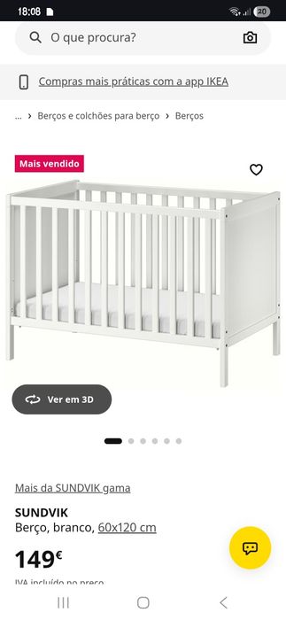Berço ikea +colchão