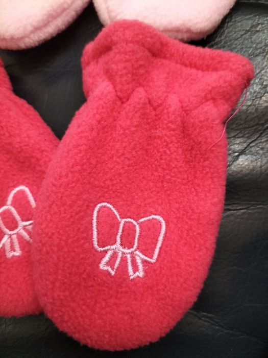 2 pares de luvas menina 0-3 meses
