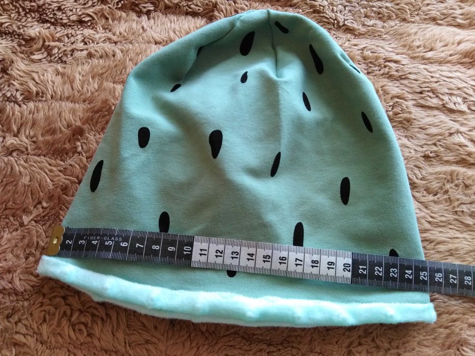 Komplet CZAPKA + KOMIN dla dzieci - NOWE - minky - handmade