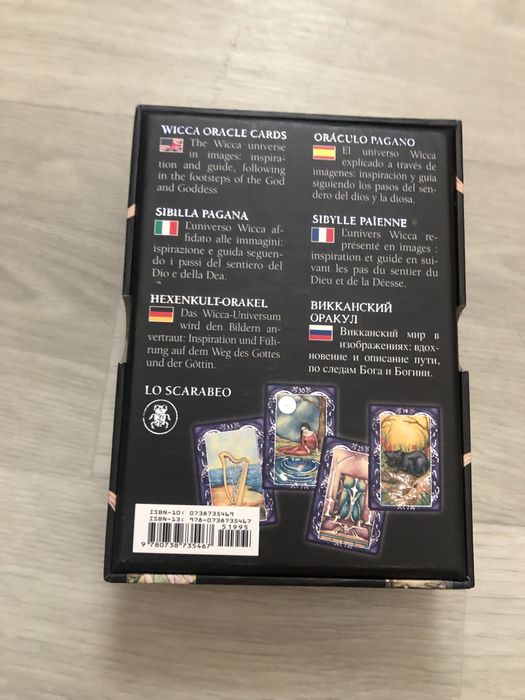 Карты  Ло скарабео Таро Викканский оракул оригинал серебряное теснение