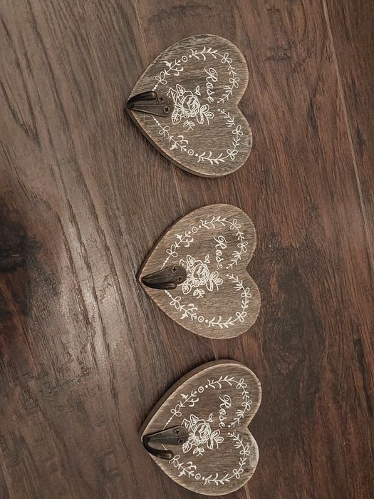 3 haczyki dekoracyjne