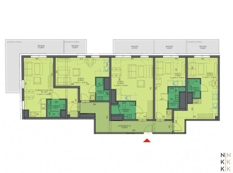 Gotowiec inwestycyjny | 5 kawalerek | 147,5 m² | Armii Krajowej