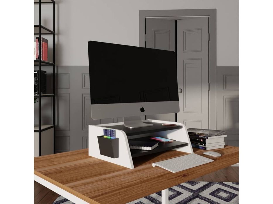 Suporte para Monitor LEVIRA Butley Preto e Branco