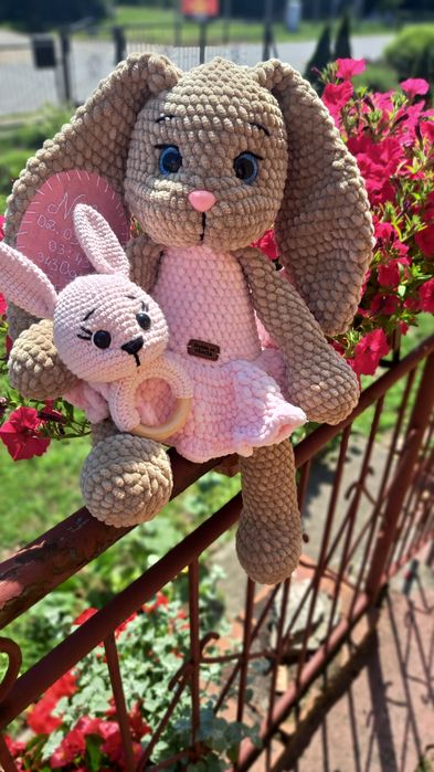 Króliczek Handmade na szydełku