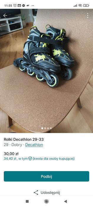 Rolki 29-32 Decathlon