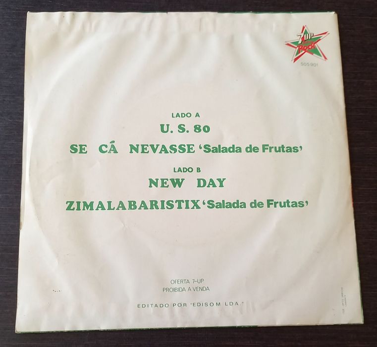 Vinil da 7UP da vida ao Rock
Valor 7,50 € + portes