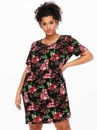 Only Carmakoma 50 5xl sukienka czarna w kwiaty luźna damska