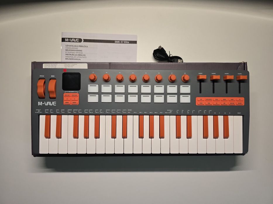 M-VAVE SMK-37 Elite MIDI Міді клавіатура піаніно синтезатор