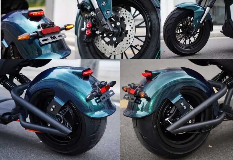 2000W Elektryczne motocykle mangostan M1P 60V30AH 60km/h 100km +COC