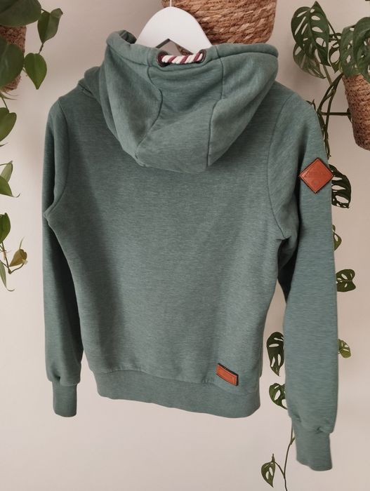 Miętowa bluza damska z kapturem r. XS Naketano