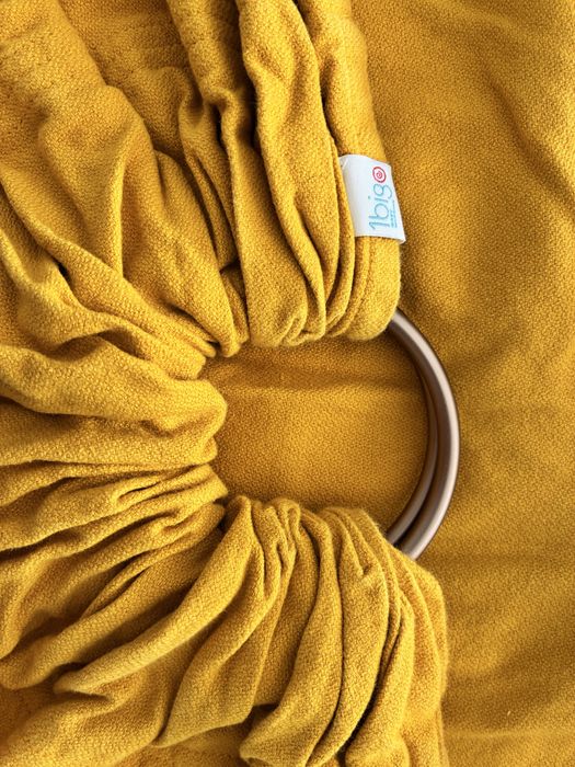 Sling argolas amarelo torrado