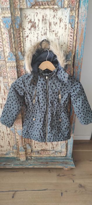 Kurtka parka w centki H&M rozmiar 116