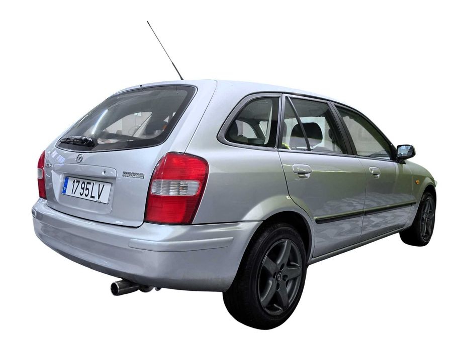 Mazda 323 F 1.3 GLX, prata, 205.000km, 1998, Muito Bom Estado