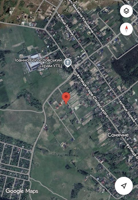 Продаж ділянки в с.Сонячне (під забудову)