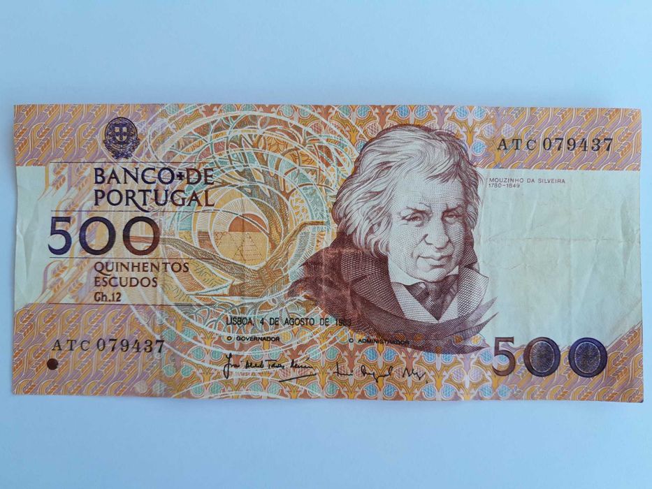 Nota 500 Escudos - 1988