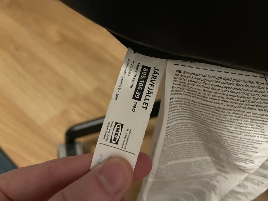 Cadeira escritorio JÄRVFJÄLLET IKEA