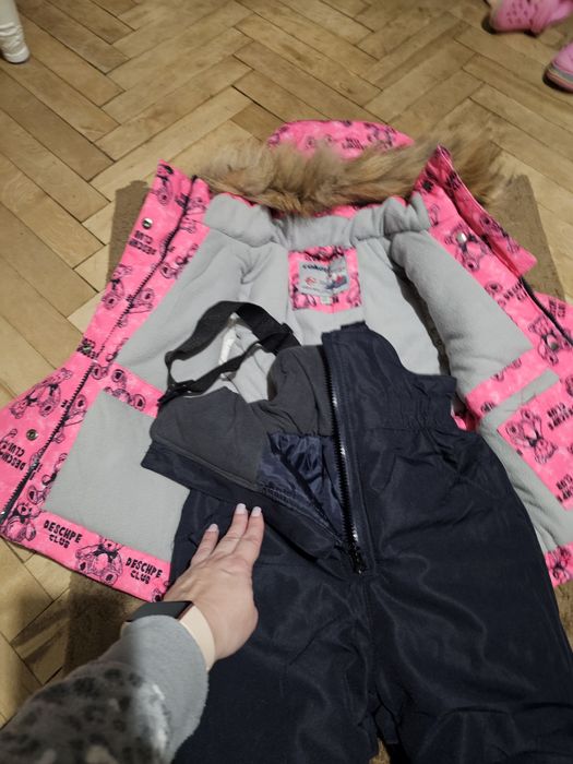 Знижена ціна до 10.02+ подарунокКомбінезон зимовий на дівчинку, дивіть