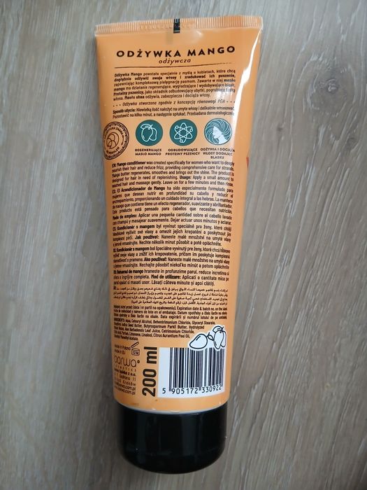 Odżywka do włosów mango barwa naturalna