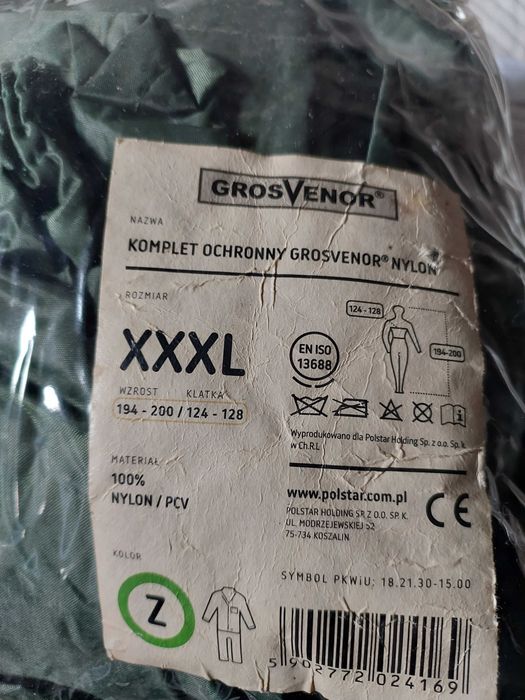Komplet ochronny p/deszczowy męski XXXL