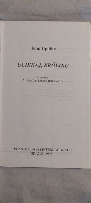 Uciekaj, Króliku John Updike