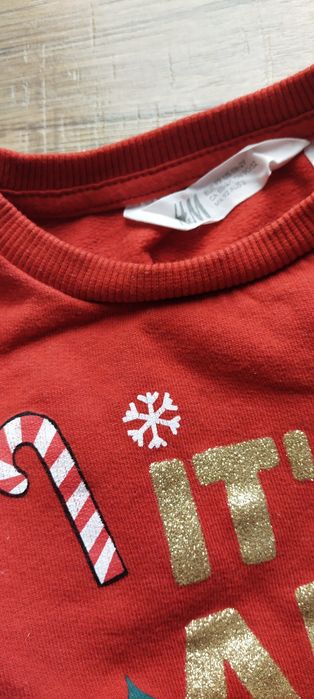 Bluza świąteczna, Minnie Christmas, H&M, rozm. 92