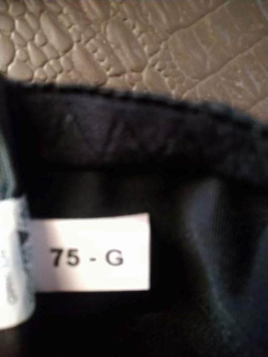 Biustonosz czarny miękki 75G 2x