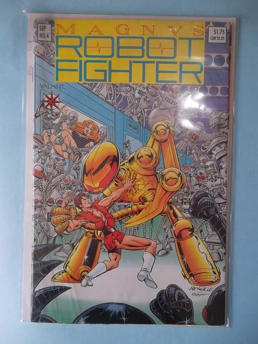 7 comics vintage Excalibur, Outsiders, Shadowman, Magnus Robot Fighter