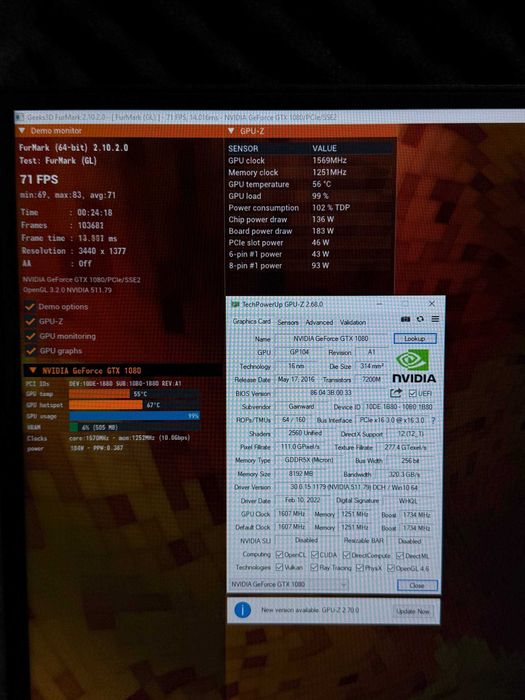 Ігровий Комп’ютер / ПК Intel Core i3-10100F 4.3 ГГц (4-8) / DDR4 16Gb Kingston / SSD 256Gb / GTX 1080 8Gb