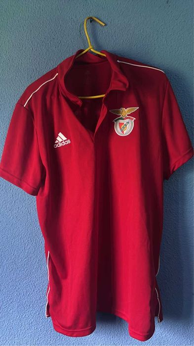 Polo vermelho original da adidas do SlB