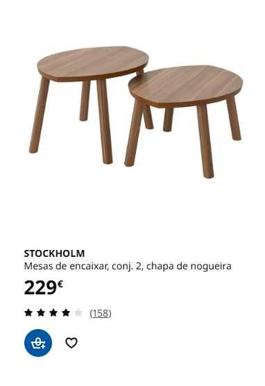 Mesas de apoio (2x) IKEA STOCKHOLM