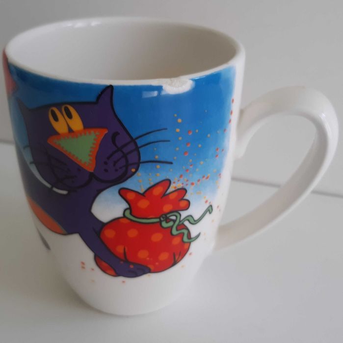 Caneca Vista Alegre Gato Bruxa Era Uma Vez Um Sonho