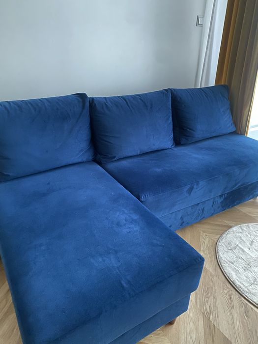 Narożnik z funkcja spania z dwoma pojemnikami