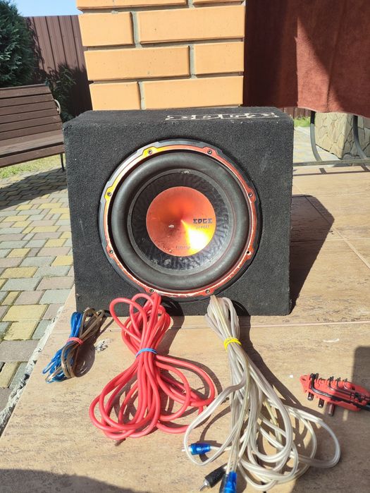 Активний сабвуфер EDGE ED510A/ED7200-E1 750Watt + провода