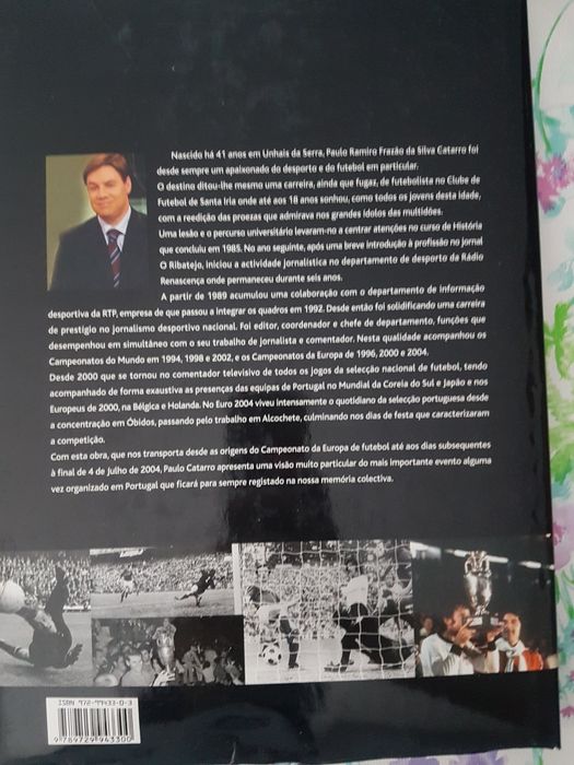 CR7 livro A Paixão do Europeu, Portugal 2004 de Paulo Catarro