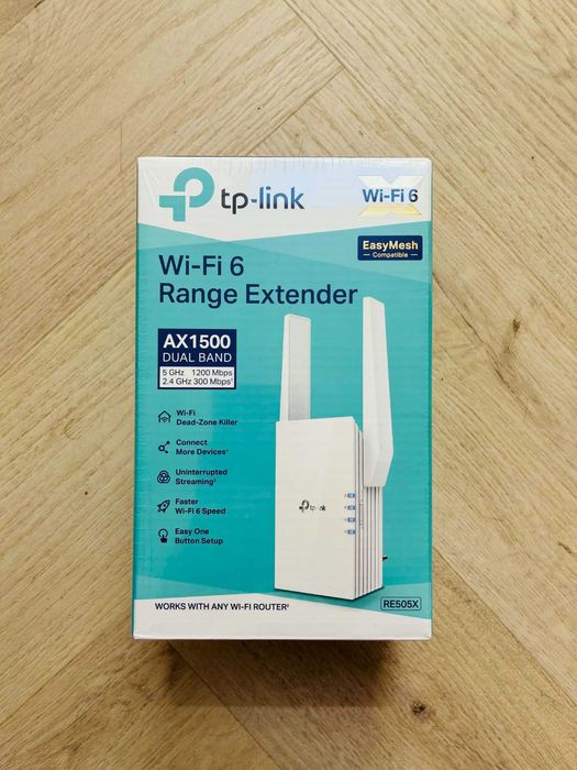 Wzmacniacz sieci TP-LINK RE505X AX1500 2.4/5 GHz Wi-Fi 6