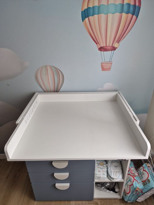 Przewijak Smastad Ikea niebieski