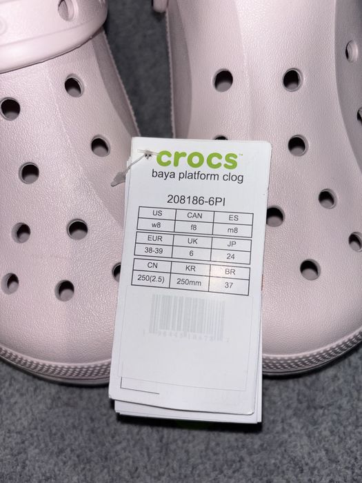 Pink Baya Platform Crocs rozmiar 38-39