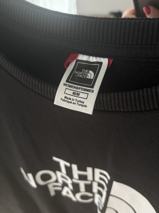 Klasyczna czarna damska bluza The North Face M 38 100% bawełna