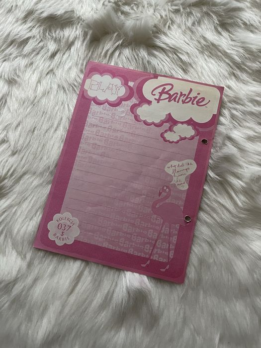 Karteczka do segregatora barbie
