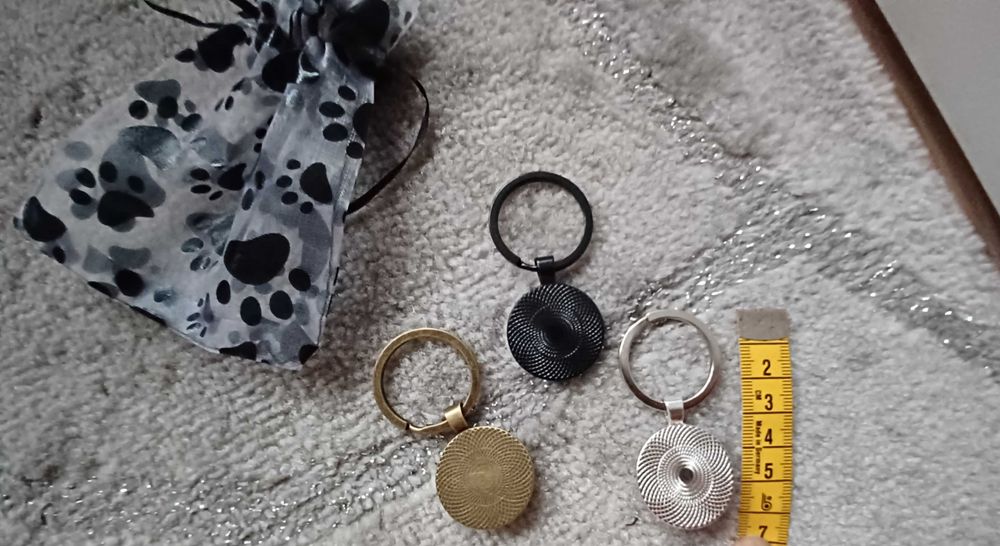 Zestaw breloki niebieska łapka 3 kolory