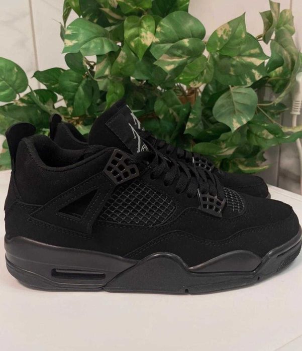 Jordan 4 all black buty jordana oryginalne nowe damskie popularne