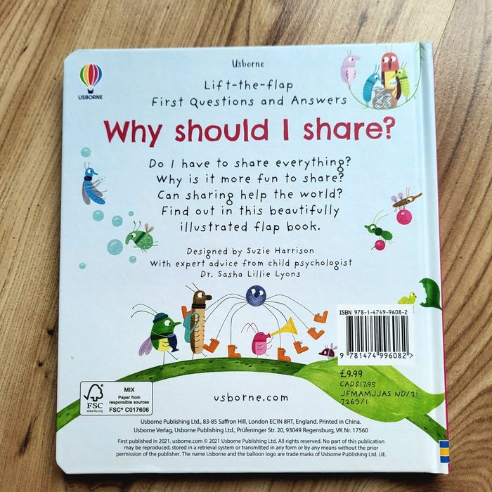Why should I share? Usborne książeczka z okienkami po angielsku