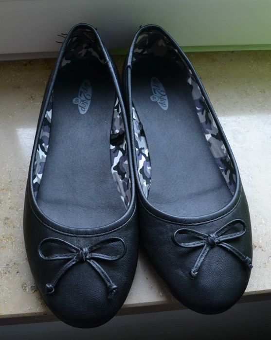 Buty damskie, typu Baleriny, rozmiar 40,kolor czarny